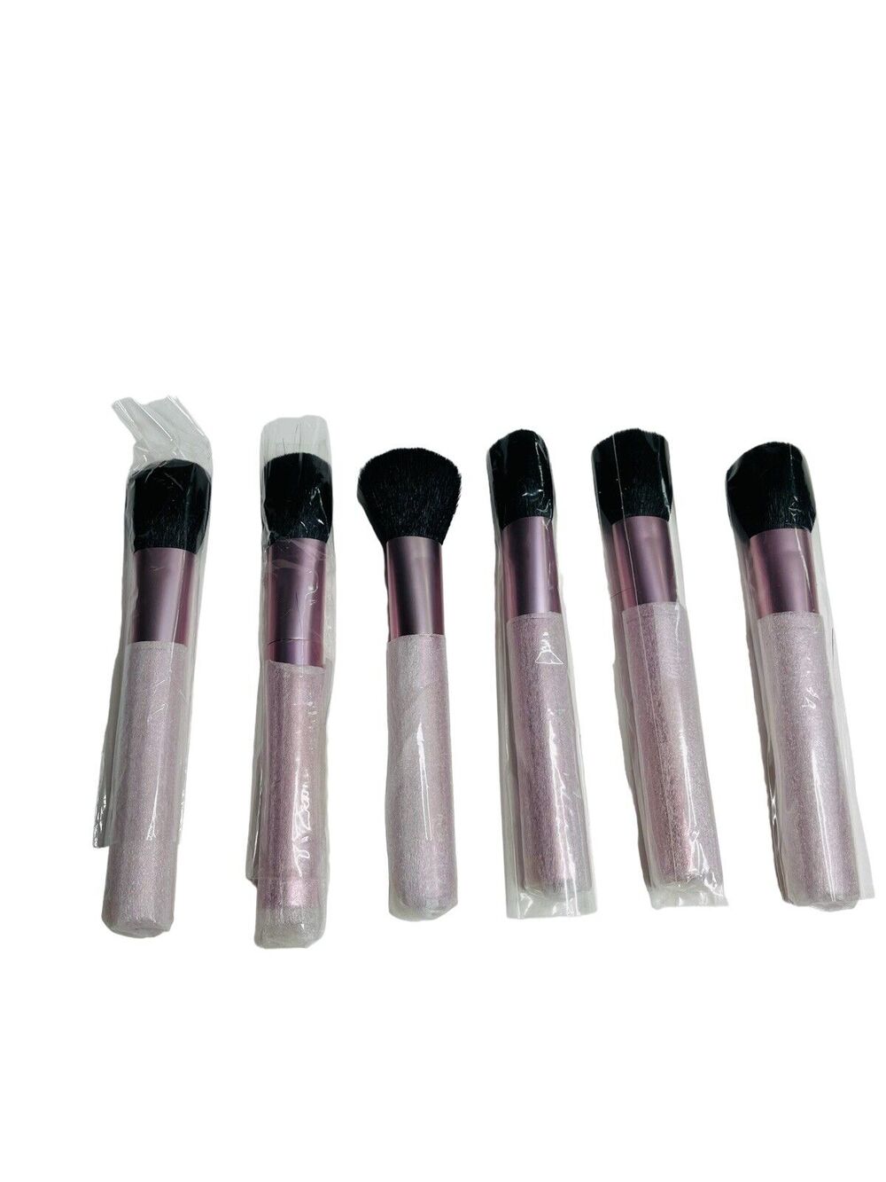 Mally Makeup Cosmetic Blush Brush Pink Bundle Set of 6 Beauty